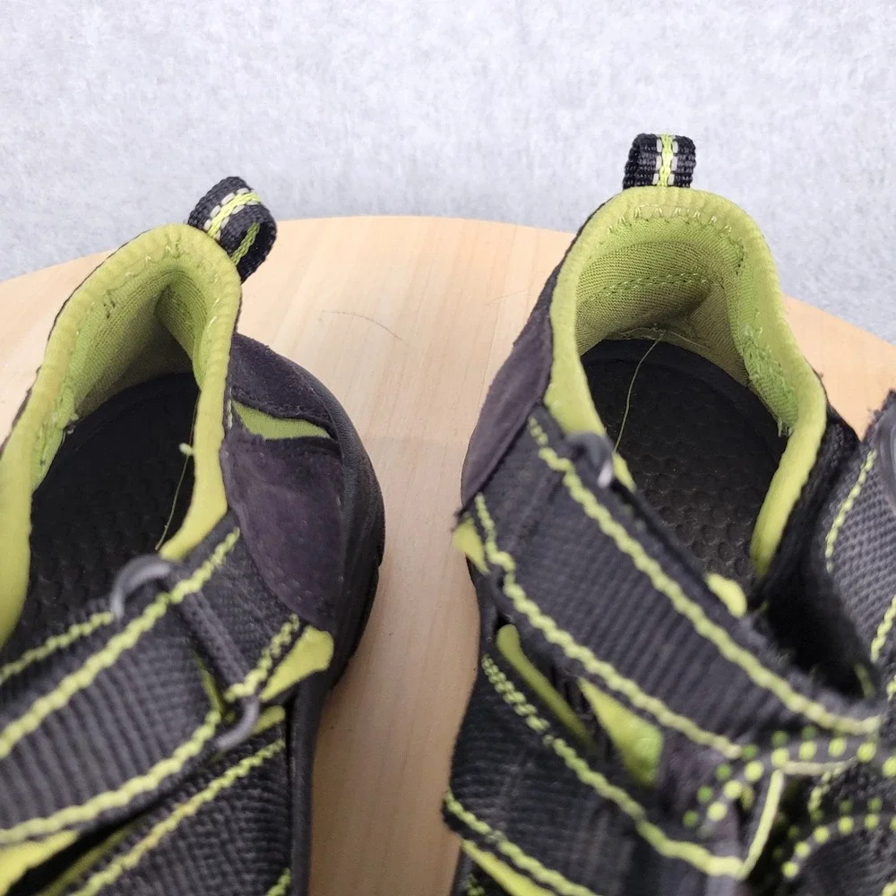 Keen Sandals Youth 3 Newport H2 Black Green Water Hike Camp Shoes Outdoor‎ Kids
